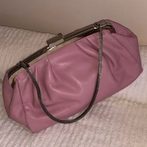 Danier pink leather dinner bag